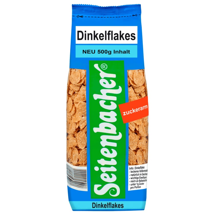 Seitenbacher Dinkelflakes Zuckerarm 500g
